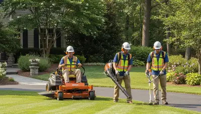 Spokane, WA tree service crew providing professional tree removal and yard care for local homes