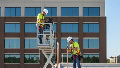 Spokane, WA arborist installing lightning protection on a tree for safer tree care