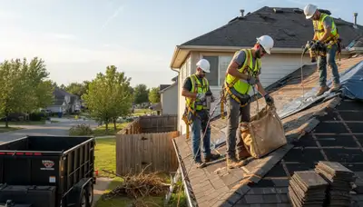 Storm damage tree cleanup in Spokane, WA by Arbor Tree Care crew