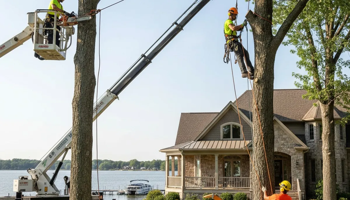 Tree service crew in Spokane, WA providing professional tree removal and care services