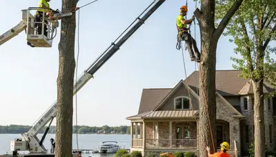 Tree service crew in Spokane, WA providing professional tree removal and care services