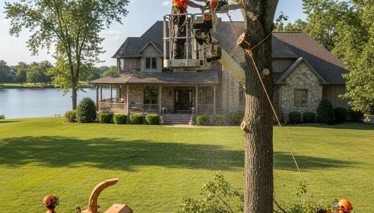 Tree service crew in Spokane, WA providing professional tree removal and cleanup
