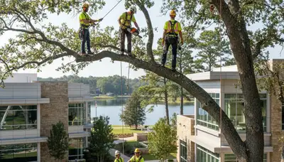 Tree service crew in Spokane, WA providing professional tree removal for local properties