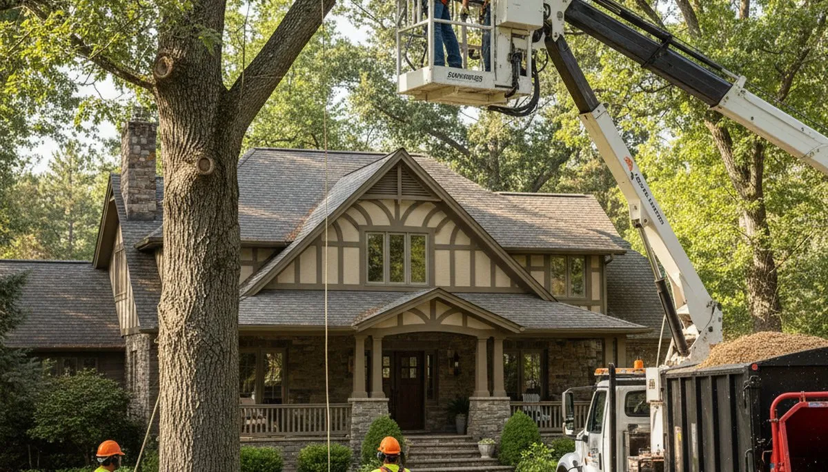 Spokane, WA tree service crew providing professional tree removal for residential properties