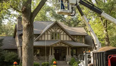 Spokane, WA tree service crew providing professional tree removal for residential properties