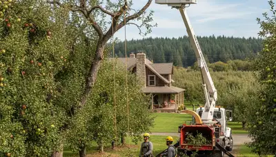 Tree service crew in Spokane, WA providing professional tree removal and trimming solutions