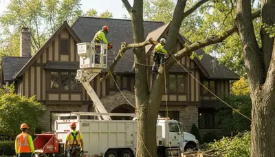 Tree removal crew in Spokane, WA providing professional tree service for homeowners