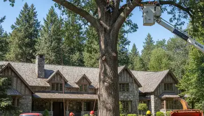 Tree service crew in Spokane, WA providing professional tree removal and property care