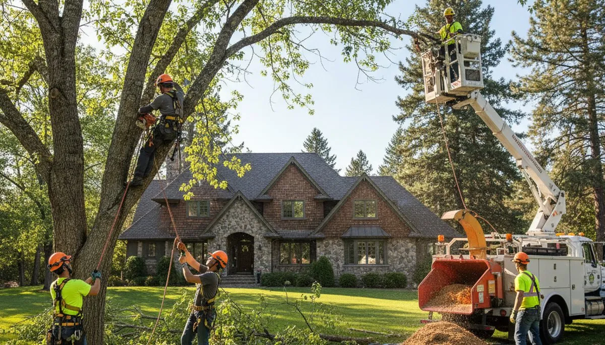 Tree service crew providing professional tree removal in Spokane, WA