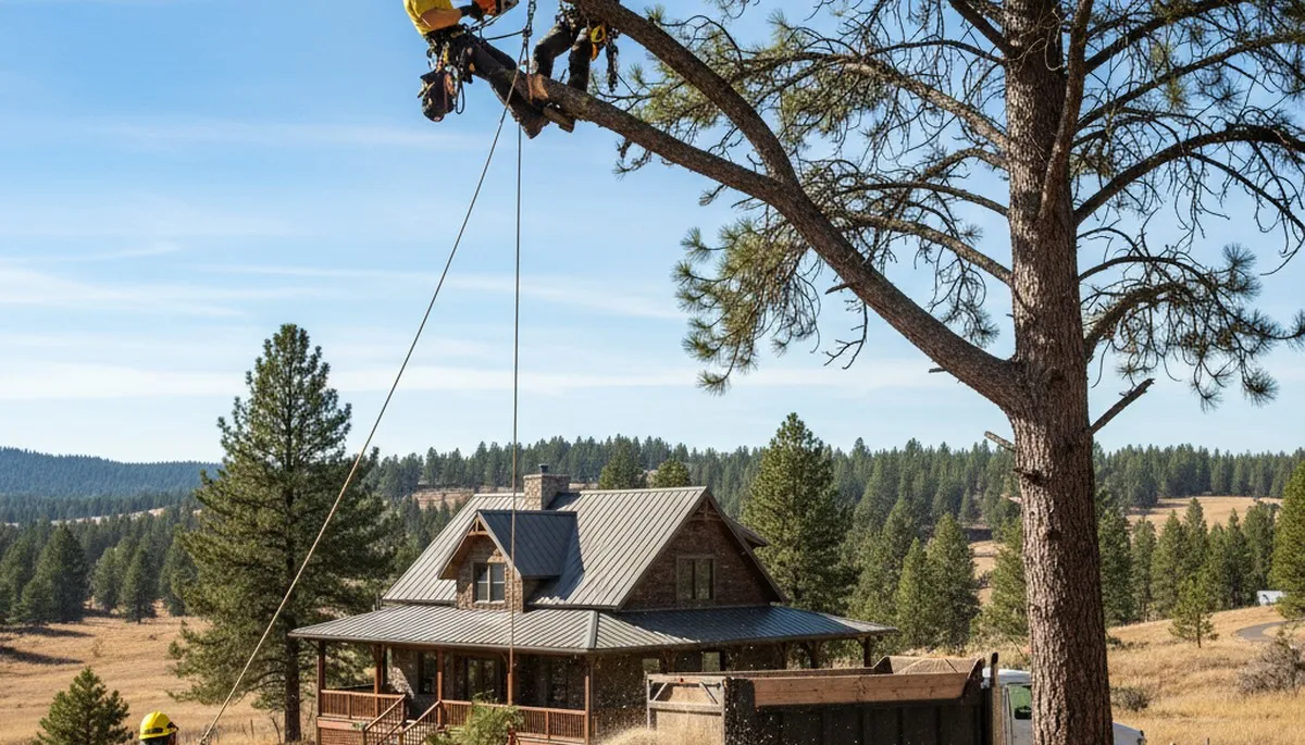Tree service crew in Spokane, WA providing professional tree removal and maintenance services